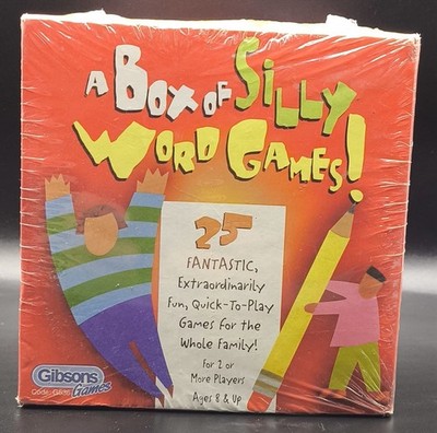 Gibsons ''A Box of Silly Word Games'' (versiegelt) - 25 lustige Schnellspiel-Familienspiele!