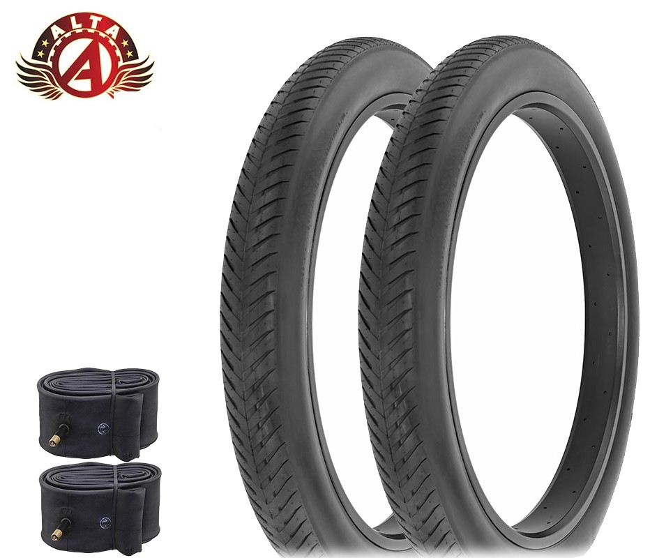 2 ALTA BICYCLE TIRE 26 X 3.00 BLACK FAT BEACH BUM SLICK RIDE