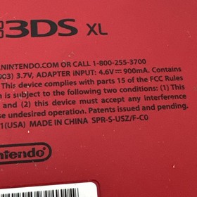 Nintendo 3DS XL Metallic Red Charger Mario Kart 7