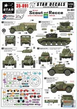 SRD35891 1:35 Star Decals - British Scout and Recce Units in NW Europe 1944-45