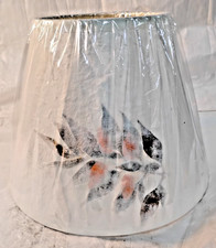 Aspen Creative 56038 Empire Uno Lamp Shade in White with Petal Paper, 5" Top x 9