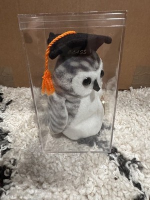 Beanie Babies Baby Ty Wiser The Owl Graduate Graduation 1999 Retired Collectible