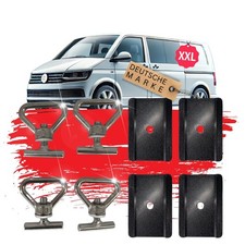 4 Zurr&ouml;sen 4 Platten kompatibel mit VW Bulli Bus T5 T6 T6.1 Mercedes Viano Bus
