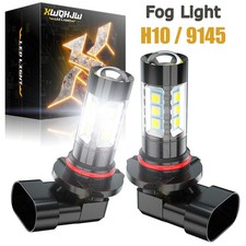 4-sides 9145 9140 H10 Led Fog Light Bulbs Conversion Kit 50w 6000lm 6000k White