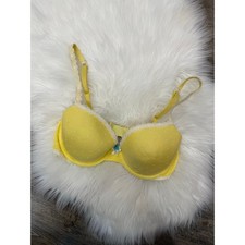 Victoria s Secret Yellow Polka Dot Bra - 36C