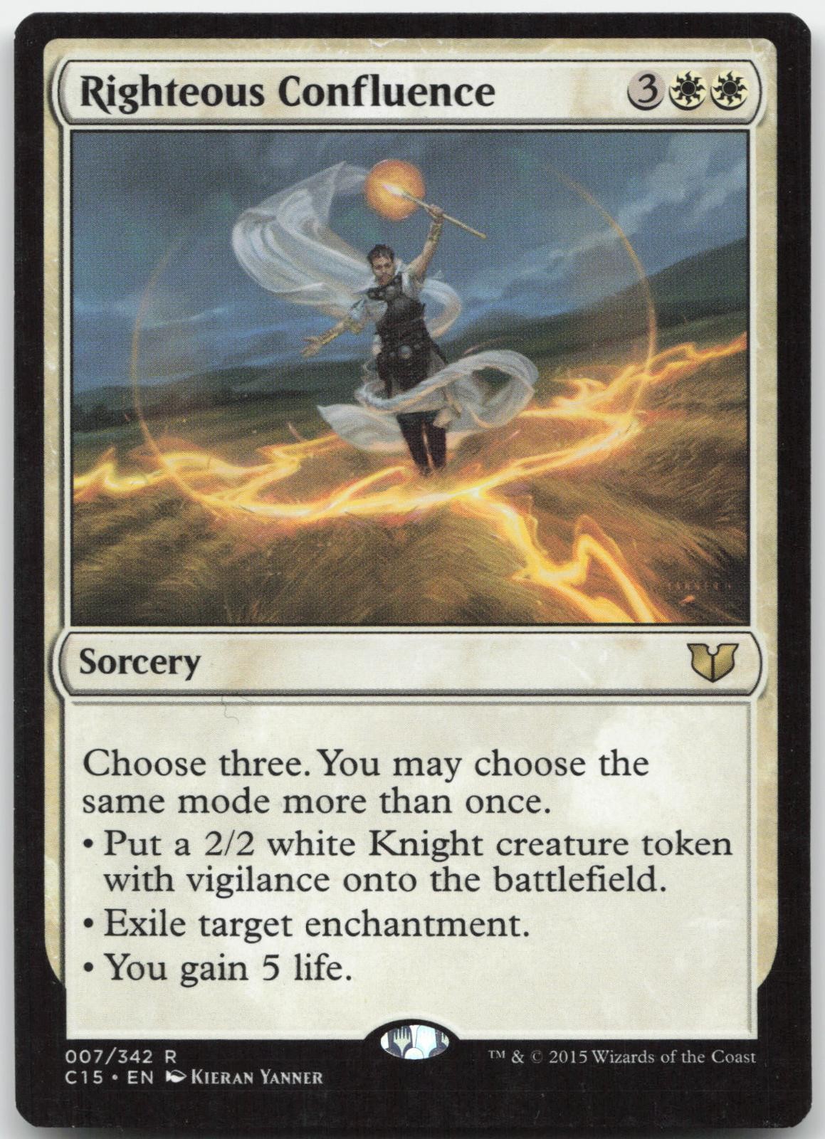 Righteous Confluence - Commander 2015 - Rare - Magic: The Gathering