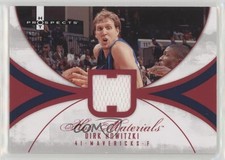 2007-08 Fleer Hot Prospects Hot Materials Red 7/25 Dirk Nowitzki #HM-DN HOF 3d3