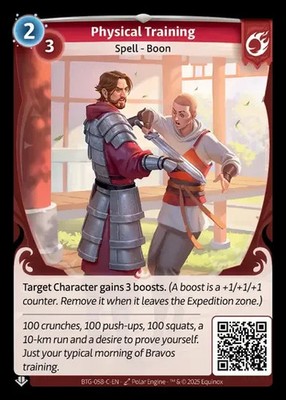 Altered Beyond The Gates Card #058-C Physical Training - UNSCANNED