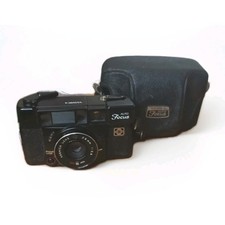 Yashica Auto Focus 38mm f/2.8 Black Point Shoot Film Camera With Case