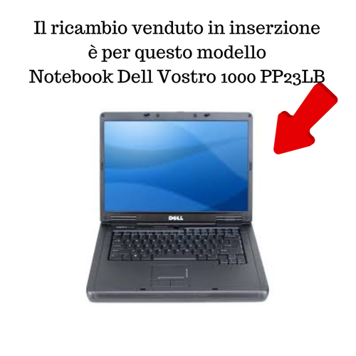 Dissipatore CN-0UW523 per Notebook Dell Vostro 1000 PP23LB con viti originali - Afbeelding 2 van 2