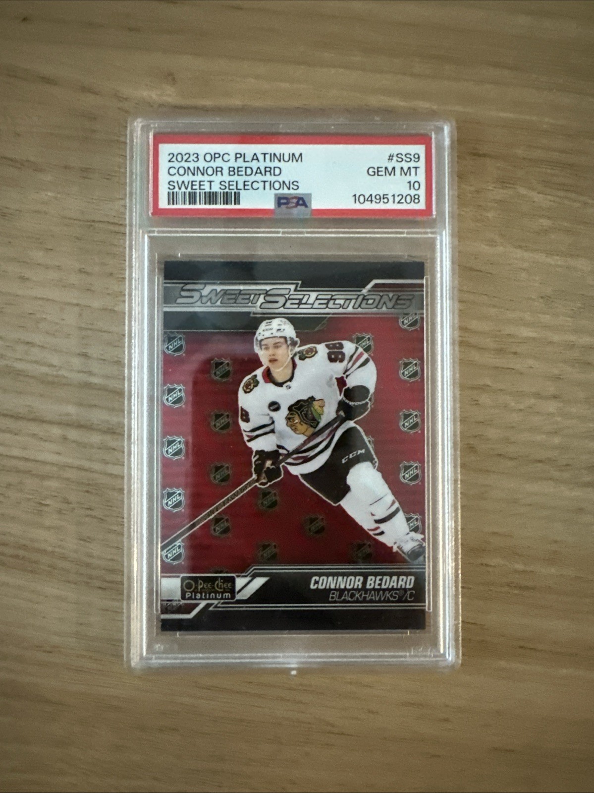 Graded 2023 Upper Deck O-Pee-Chee Platinum Connor Bedard #SS9 Rookie Card PSA 10
