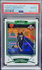 2008 Bowman Chrome #114 Russell Westbrook XFractor Rookie #/299 PSA 10