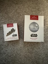 Hallmark Keepsake 2025 MINIATURE Star Wars Death Star And Desert Skiff - New