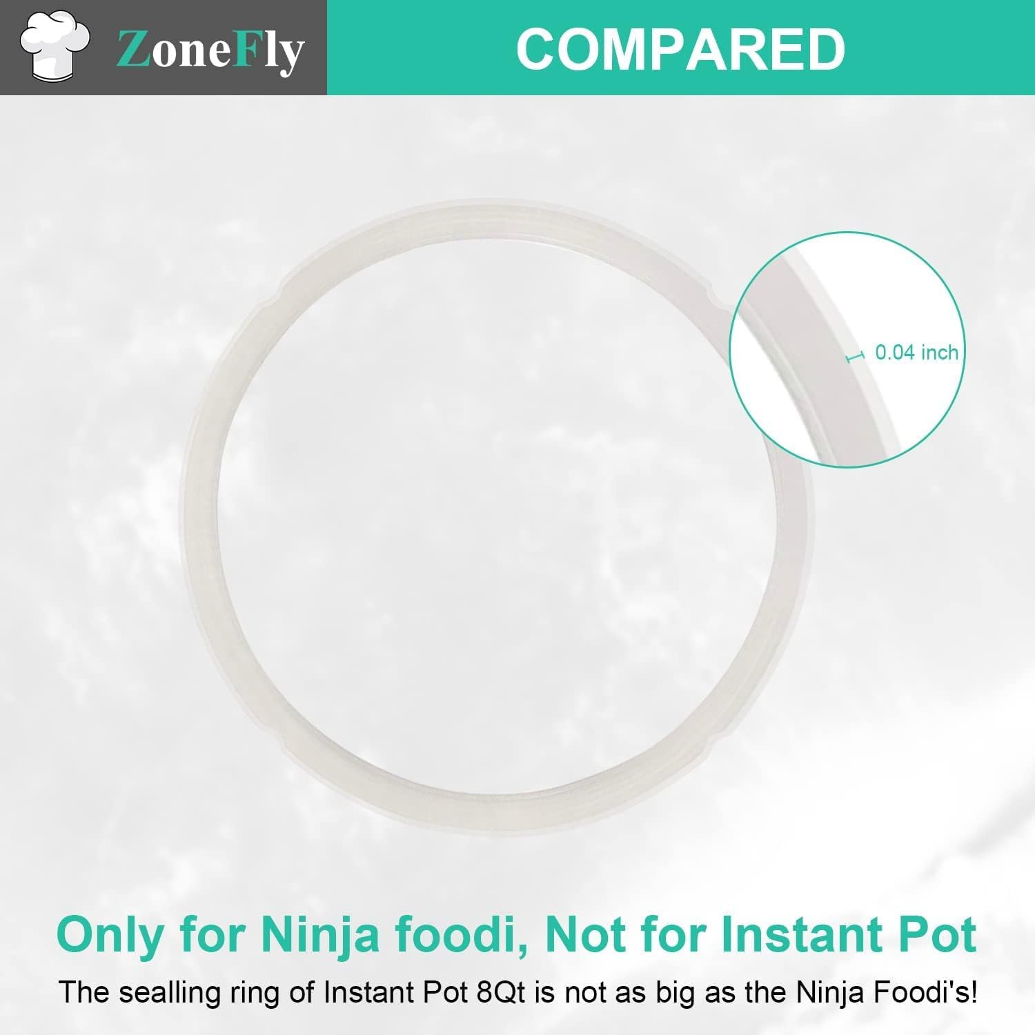 Original Sealing Ring Compatible with Ninja Foodi 6.5 Quart and 8 Quart Pressure