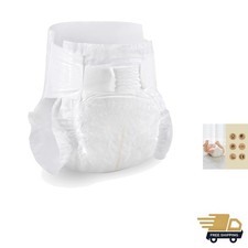 Ultra-Soft Bamboo Diapers - Chlorine-Free Size 5 Nappies for Infants, 28 Count