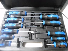 JOBSMART 12 Piece Screwdriver Set W/ Hex Nut Storage Box  NEW  Christmas Gift