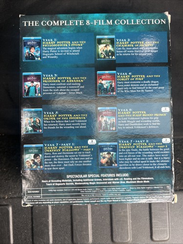 Harry Potter Die komplette 8-Film Sammlung Blu-Ray Discs - Bild 3 von 4