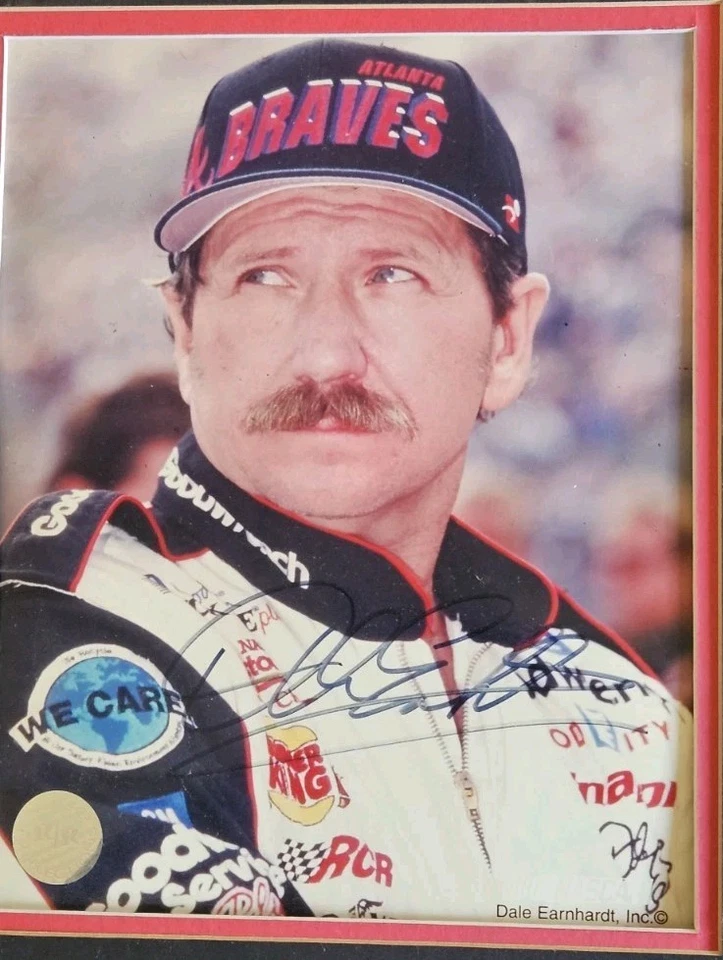 Foto firmada por Dale Earnhardt Sr con certificado de autenticidad e incluye impresión de edición limitada y junior Foto 4 de 4