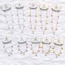 20 piece Giani Bernini Pearl Jewelry Lot NWT Sterling Silver 18K Gold Macys Bulk