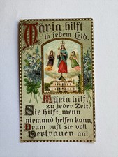 orig. Andachtsbild Heiligenbild Andachtsbildchen antik um 1890 Maria Hilft