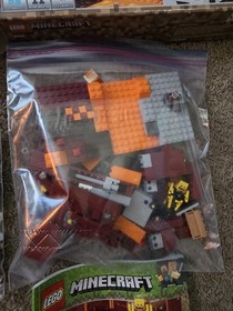 LEGO Minecraft The Iron Golem 21123 and 21154 Incomplete The Blaze Bridge