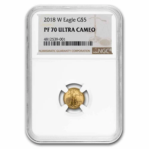 2018-W 1/10 oz Proof American Gold Eagle PF-70 NGC