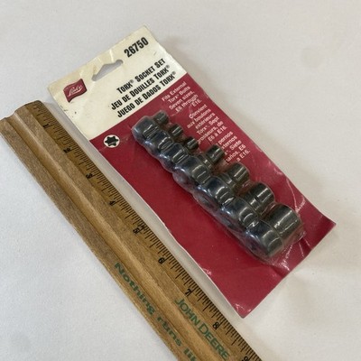 Lisle 26750 Inverted External Torx Socket Set E6 - E16, New Old Stock! M0913