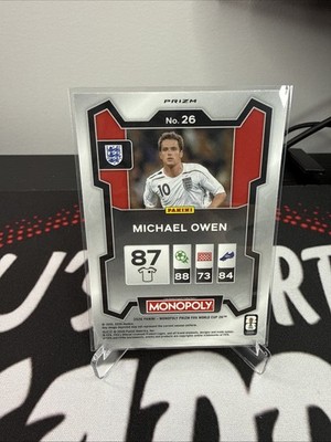 Michael Owen 2026 Panini Prizm Monopoly FIFA World Cup #26 Orange