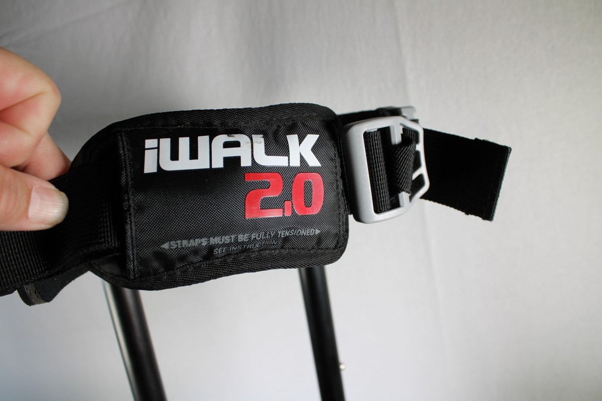iWALK 2.0 Hands Free Crutch Single Leg Support Brace Telescopic