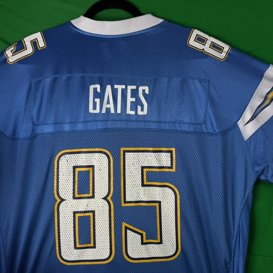 Vintage Reebok San Diego Chargers Antonio Gates Sewn Blue Jersey - Size XXL - Image 4 of 4