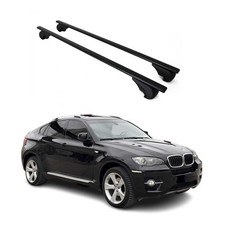 Dachtr�ger Quertr�ger f�r BMW X6 E71 E72 2007-2014 Eisen Schwarz