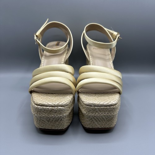 Sam Edelman Tibby Washed Lemon Plarform Wedge Sandal Women’s Size 10 M - Picture 3 of 14