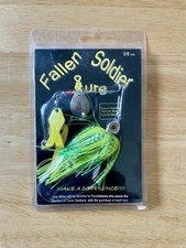 Fallen Soldier Premium Fishing Lure With Spinning Blade and EZ Skirt 3/8oz