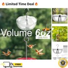 New ListingAnt Moat for Hummingbird Feeders 4 Pack 6oz Capacity Clear Plastic and Hooks