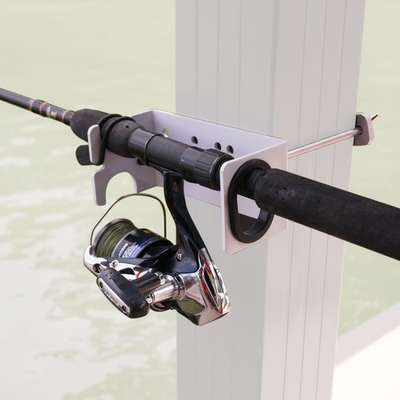 #ad Heavy Duty Dock Column Fishing Rod Holder One Pair Model MTM104 $48.38