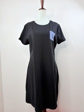 Tommy Hilfiger Black Short Sleeve Pocket Shirt Dress L