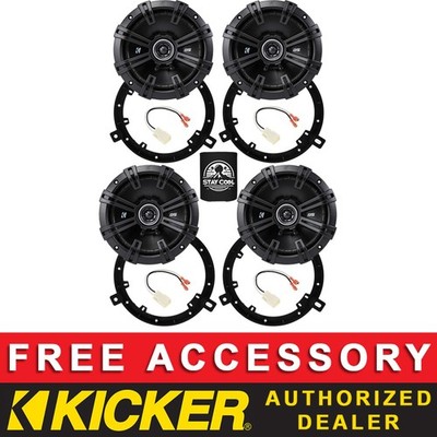KICKER DSC6504 6.5'' OEM SPEAKER REPLACEMENT FULL KIT FOR JEEP LIBERTY 2002-2012