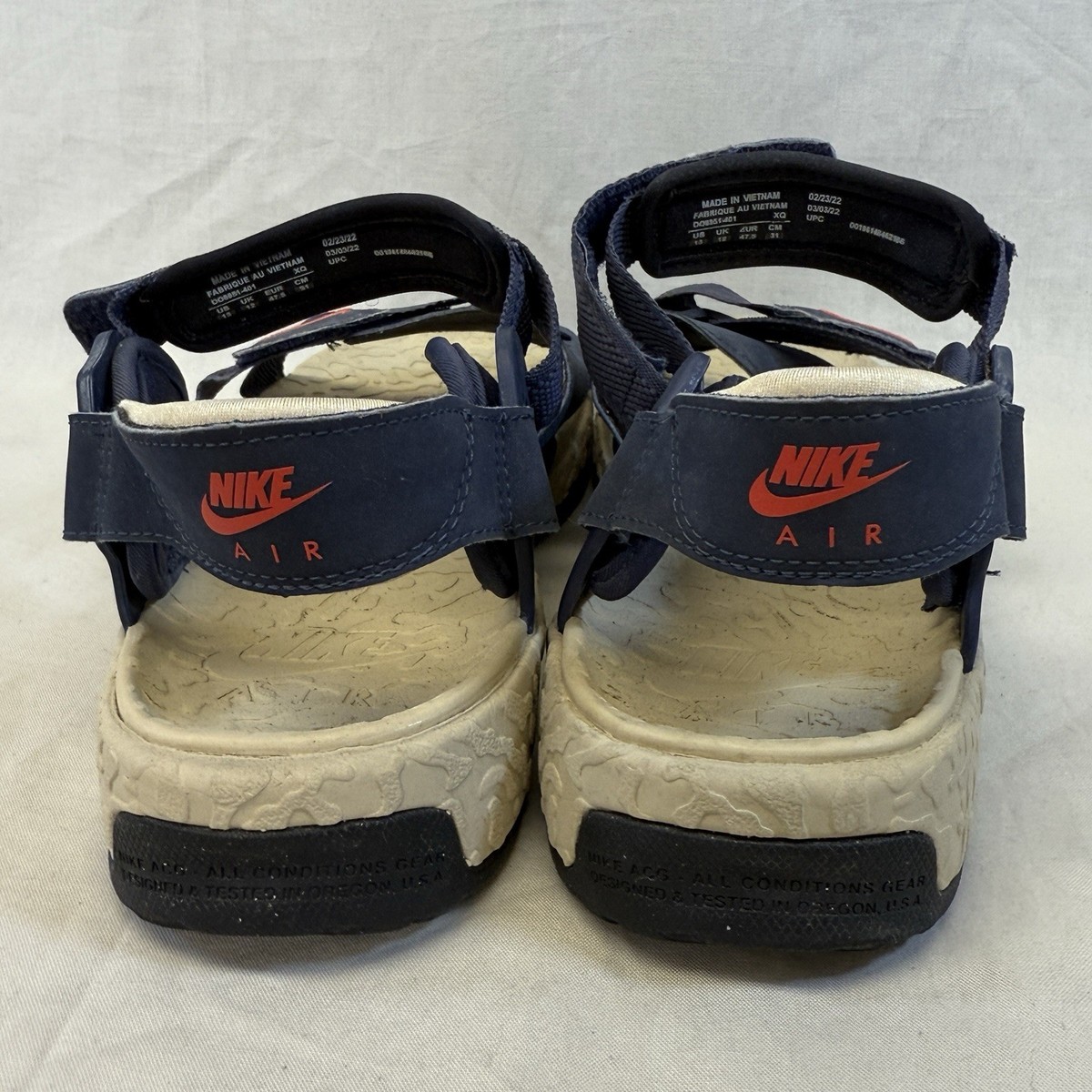 Nike Sandals Air ACG Deschutz Midnight Navy Crimson DO8951