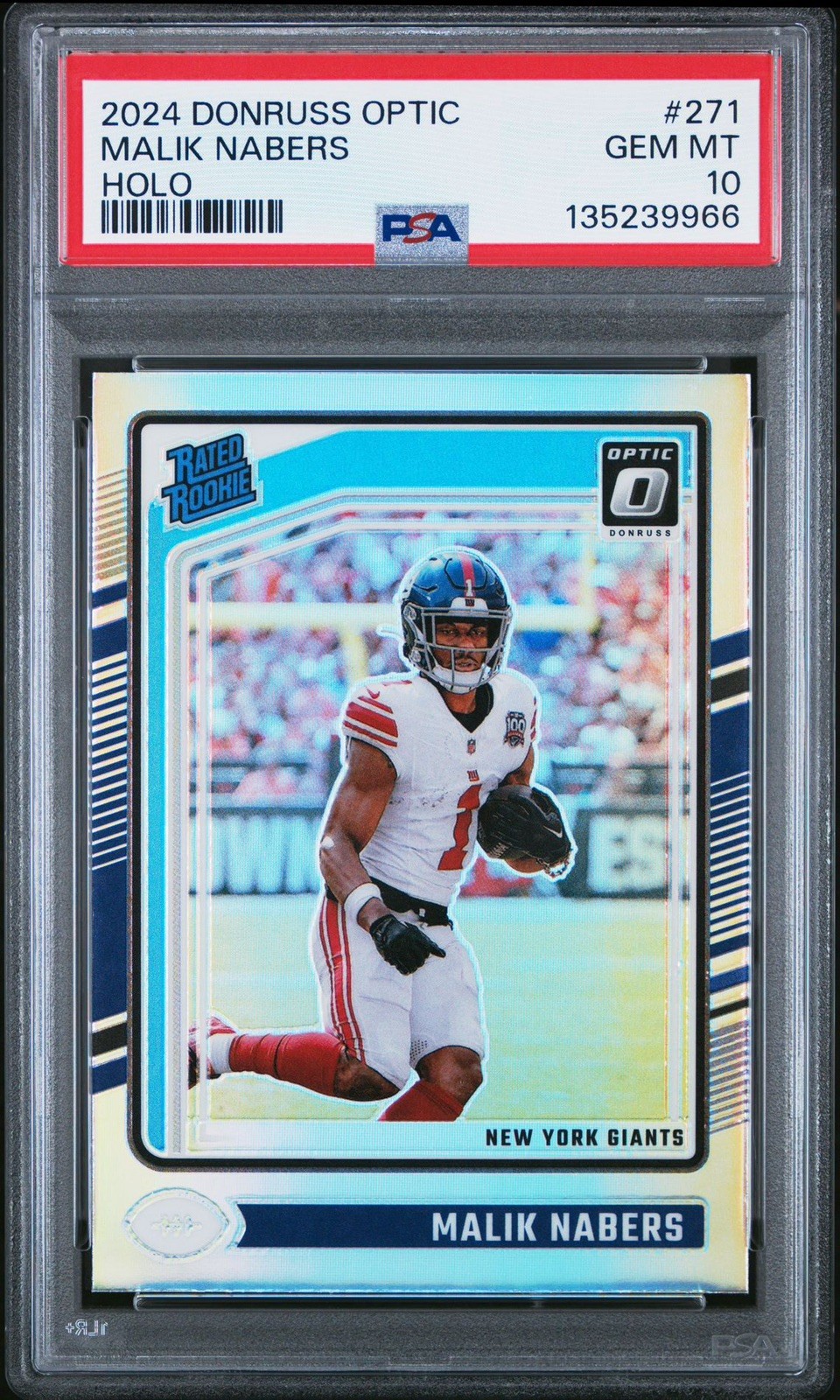 2024 PANINI DONRUSS OPTIC HOLO #271 MALIK NABERS PSA 10