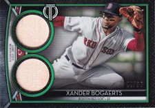 2020 Topps Tribute Xander Bogaerts Tribute Dual Relics /99
