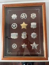 Franklin Mint/ The Official Badges Of The Great Western Lawmen *Sterling Silver