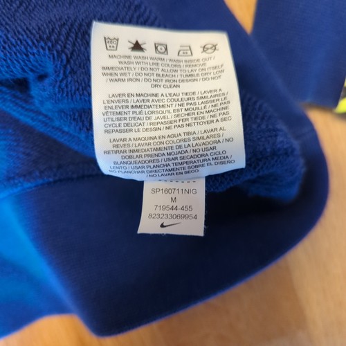 Nike NT/F Track & Field Sweatshirt Mens Medium Blue Crew Neck Long Sleeve - Picture 7 of 8
