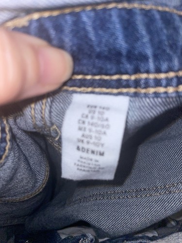H&M Niños Niñas Babero Mono Denim Pantalones Cortos Lagen Look Talla 10 - Imagen 4 de 4