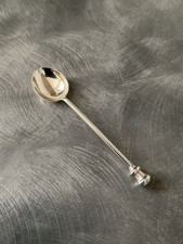 SOLID SILVER ENGLISH HALLMARKED SEAL TOP SPOON ALEXANDER CLARK B’HAM 1923