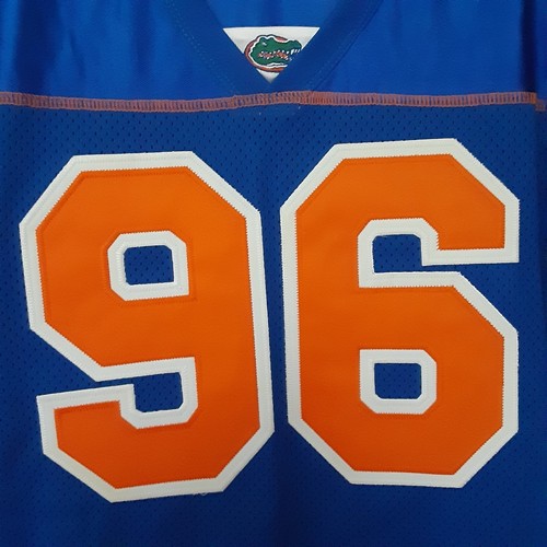 Camiseta de fútbol americano juvenil de colección Majestic University Florida Gators #96 NCAA 10/12 - Imagen 2 de 9