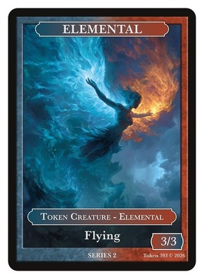Elemental Token  Givememana Tokens Series 2 Magic the Gathering  MTG