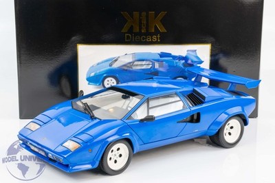 1/12 ランボルギーニ カウンタック LP5000S QV 1985 ブルー KK Scale - 1:12 Lamborghini Countach LP5000S QV 1985 Blue