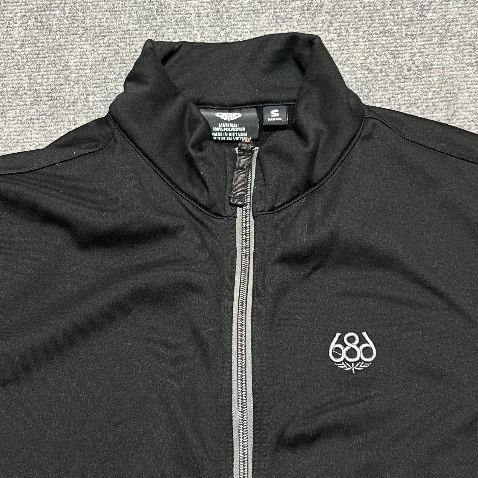 686 Men's Black Full Zip Jacket Size Small Mock Neck image 3
