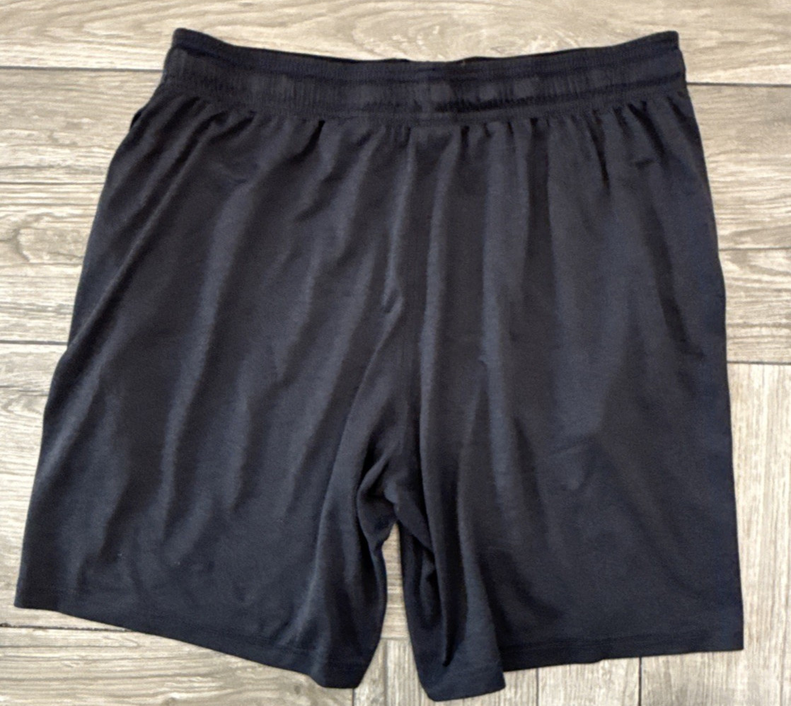 Reebok Shorts Mens Workout Running Yoga Athletic Size Large Dark Gray thumbnail 3