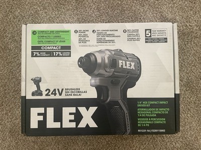 FLEX COMPACT 24V 1/4 Brushless Cordless Impact Driver Battery-Charger Included